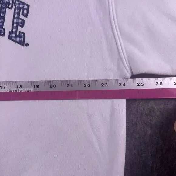 Penn‎ State Women’s XXL Cropped 1/4 Zip White Pullover Hoodie NWOT Embroidered - Picture 5 of 13